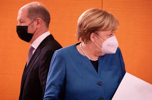 Olaf Scholz (SPD) und Bundeskanzlerin Angela Merkel. Foto: dpa/Kay Nietfeld