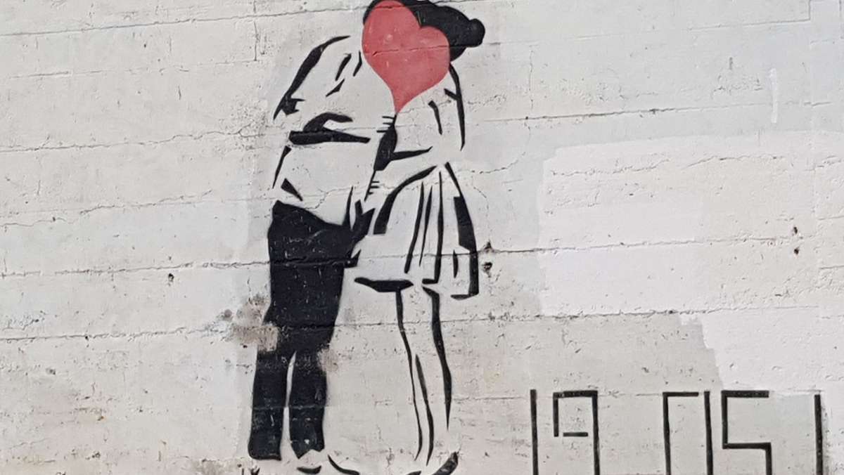 Graffito  in Musberg: Unbekannter Künstler eifert Banksy nach