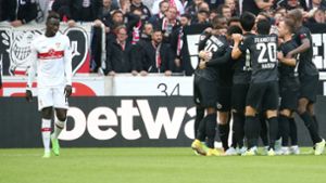Auch im Hinspiel hatte der VfB beim 1:3 gegenüber Eintracht Frankfurt das Nachsehen. Foto: Baumann