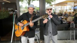 Das Duo Andi Delzemich (links) und Joachim Kunz mit Jazz und Blues Foto: Jürgen Kaiser