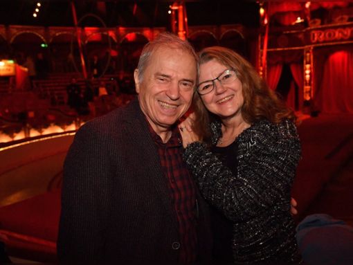 Günther Sigl mit Partnerin Doris im Circus Roncalli. Foto: imago/Spöttel Picture