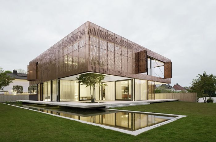 Architekten-Villa  mit Auszeichnung in Bayern: Ein Wow-Haus mit rosa Hülle