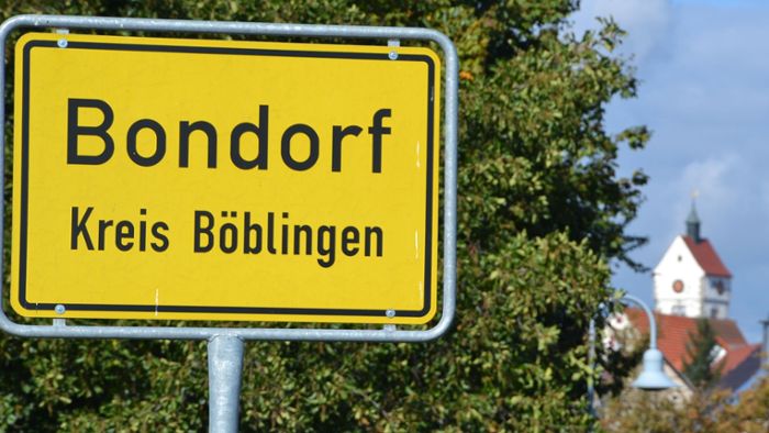 19-jähriger BMW-Fahrer nietet Bondorfer Ortsschild um