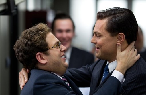 Jonah Hill (links) und Leonardo DiCaprio in The Wolf of Wall Street Foto: Universal