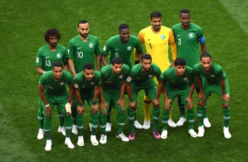 Die Mannschaft aus Saudi-Arabien hatte eine turbulente Anreise zum WM-Spiel. Foto: Getty Images Europe