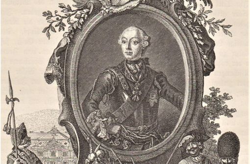 Porträt von Herzog Carl Eugen von Württemberg in jungen Jahren. Foto:  