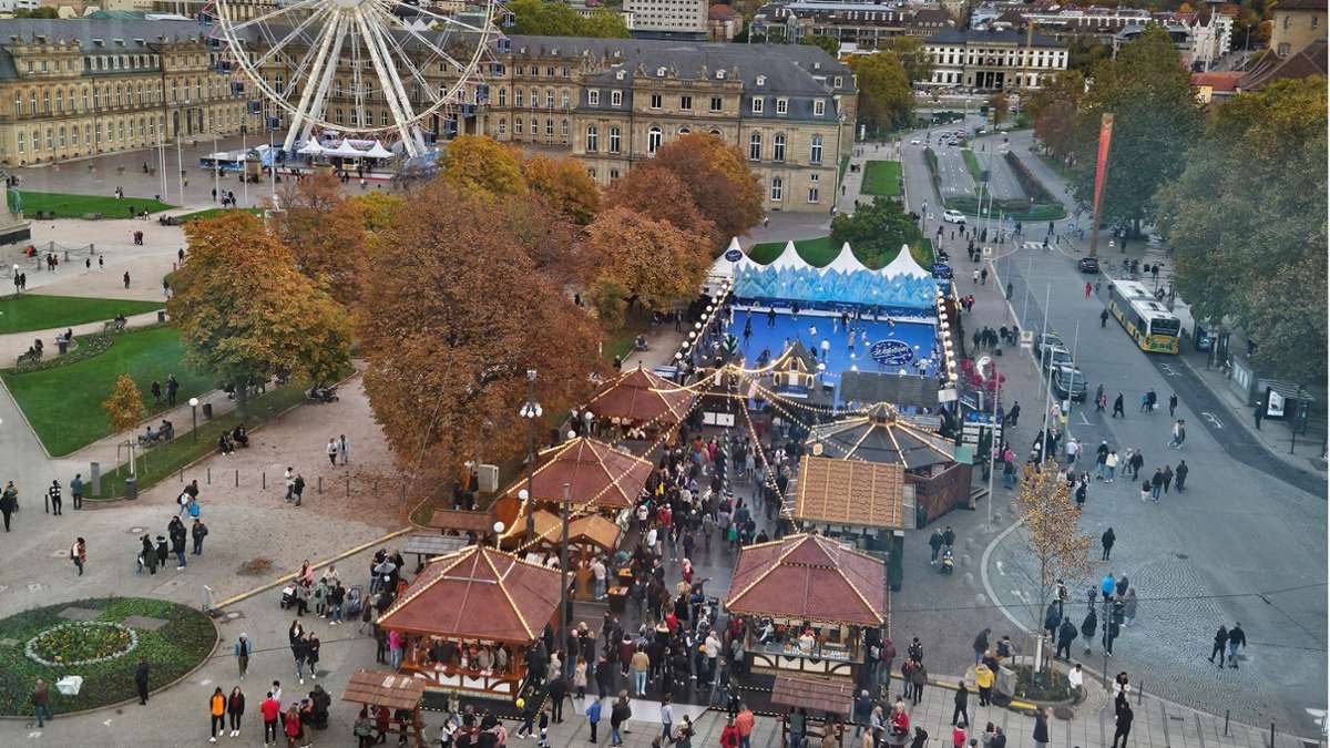 Wintertraum in Stuttgart hat geöffnet: Rollschuhe statt Schlittschuhe