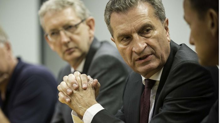 Oettinger hofft auf eine europäische Armee