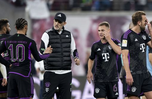 Die Bayern müssen sich mit einem Remis gegen Leipzig zufrieden geben. Foto: dpa/Hendrik Schmidt