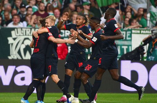 RB Leipzig hat die Tabellenführung verteidigt. Foto: AFP/PATRIK STOLLARZ
