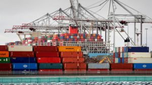 Container-Hafen Southampton: Die Zustände an britischen Häfen seien chaotisch, warnen Handelsverbände. Foto: dpa/Andrew Matthews