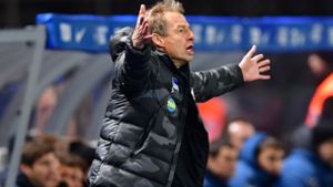 Jürgen Klinsmann will nicht mehr Trainer von Hertha BSC sein. Foto: dpa/Soeren Stache
