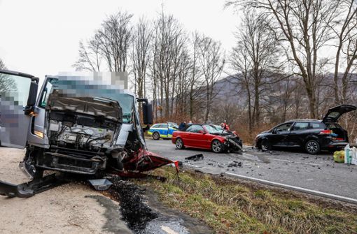 Der Unfall ereignete sich auf der B466 bei Bad Überkingen. Foto: 7aktuell.de/Christina Zambito