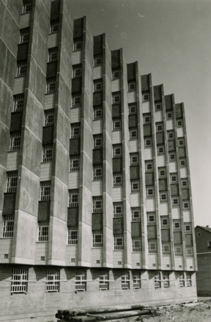 Foto Vollzugsanstalt Stammheim im Bau in den 1960er JahrenHaus der Geschichte Baden-Württemberg