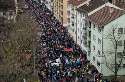 Die Allgemeinverfügung der Stadt Ostfildern verbietet unangemeldete Demonstrationen gegen die Corona-Regeln. Foto: dpa/Christoph Schmidt