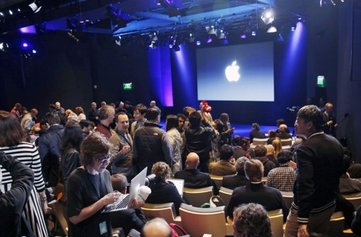 Am Abend hat Apple-Chef Tim Cook im Hauptsitz in Cupertino Neuheiten vorgestellt. Foto: AP