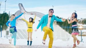 „Gangnam Style“ auf Norwegisch: Hommage der Wintersportler in Pyeongchang. Foto: Screenshot Youtube / NRK Sport