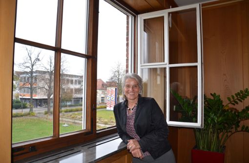 Ursula Keck im Rathaus, derzeit weilt sie allerdings  in häuslicher Quarantäne. Foto: Anne Rheingans/Archiv