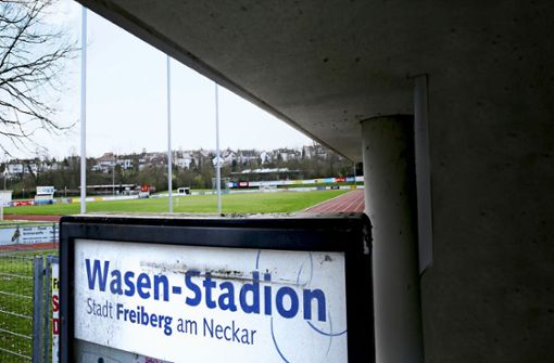 Das Wasenstadion ist die  Heimat des SGV Freiberg. In der neuen  Regionalliga-Saison wird der Aufsteiger dort wohl spielen können. Wie es künftig weitergeht, ist aber   offen. Foto: Baumann/Britsch