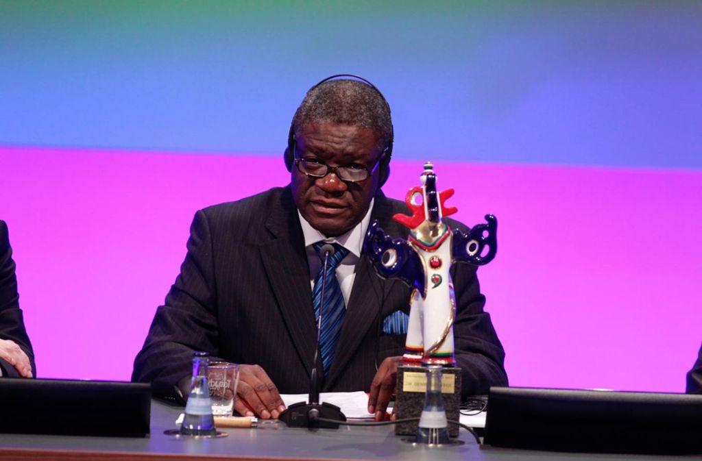 Der kongolesische Arzt Denis Mukwege wurde mit dem Friedensnobelpreis ausgezeichnet. Foto: media control GmbH