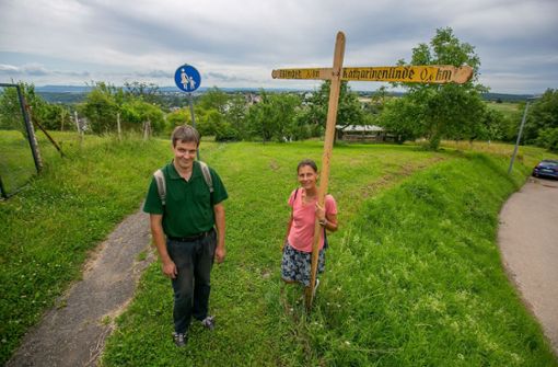 Zwischen Kernstadt und Landschaft hat RSKN viel zu bieten – sehr zur Freude von Matthias Vetter und Christine Sigg-Sohn vom Bürgerausschuss. Foto: Roberto Bulgrin