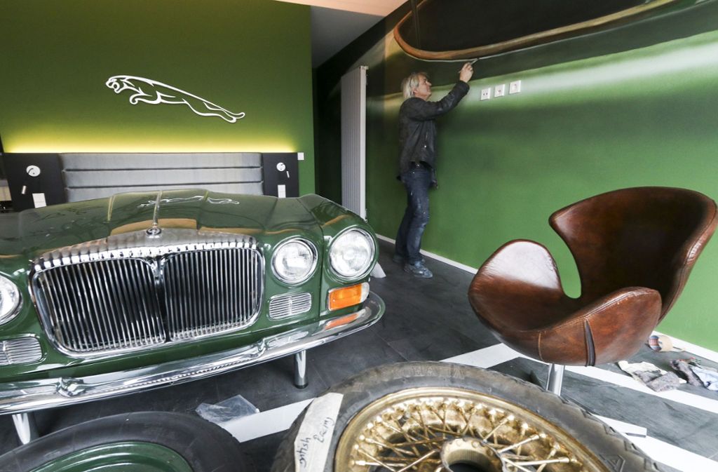 Die Themen Automobil und Rennsport sind im neuen V8-Hotel in Böblingen allgegenwärtig.