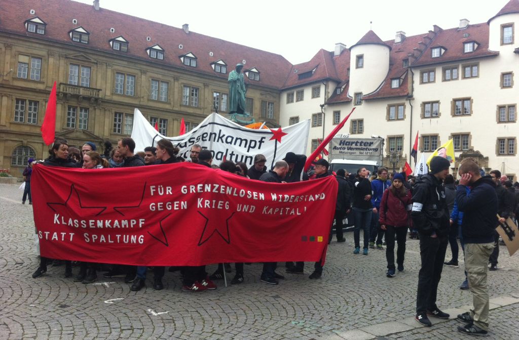 Die Demonstration zum ersten Mai startet am Schillerplatz.
