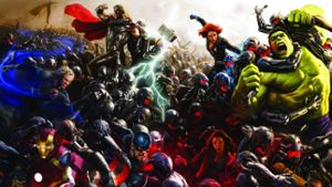 Alles super oder was? Das Heldenspektakel „Avengers: Age Of Ultron“ kommt ins Kino. Die nächsten Helden, die aus der Sprechblasenwelt auf  die Leinwand drängen (von links): Die Fantastischen Vier, Ant-Man und Dr. Strange Foto: Disney