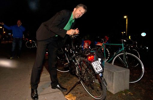 Trotz Bahnstreik: Am Wochenende treffen sich die Grünen zum Parteitag in Tuttlingen. Tübingens OB Boris Palmer wird wohl mit dem Fahrrad anreisen. Foto: dpa