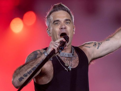 Robbie Williams bei einem Auftritt in München im vergangenen Jahr. Foto: imago images/Daniel Scharinger