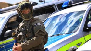 Das Spezialeinsatzkommando der Polizei (SEK) ist in Hamburg im Einsatz. (Symbolfoto) Foto: dpa