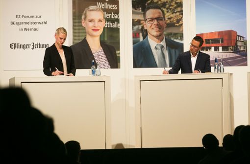 Beim EZ-Forum haben sich Christiane Krieger und Michael Lauinger vor vollem Haus präsentiert. Foto: Rudel/Ines Rudel