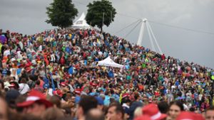 Das Open-Air-Festival „Das Fest“ in Karlsruhe lockt jedes Jahr Zehntausende Besucher an (Archivbild). Foto: dpa