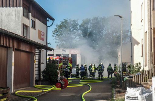 Die Feuerwehren aus Baltmannsweiler und Hohengehren löschten rasch den Brand. Foto: SDMG
