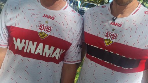Frühere Anti-Winamax-Kampagne bei einem VfB-Heimspiel: der überklebte Hauptsponsor Foto: Baumann
