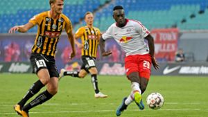 RB Leipzig hat gegen BK Häcken aus Schweden keine Probleme. Foto: dpa-Zentralbild