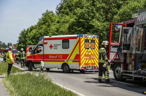 Unfall zwischen Renningen und Rutesheim. Foto: SDMG/Dettenmeyer