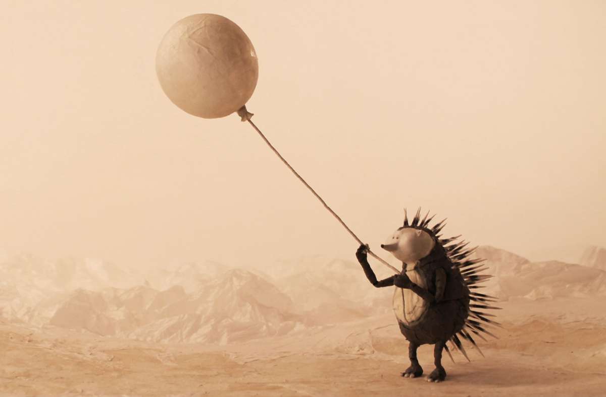 Eine schwierige Liebe: Ein Stacheltier mit Luftballon im Wettbewerbs-Kurzfilm „Pearl Diver“ von Margarethe Danielsen (Norwegen)