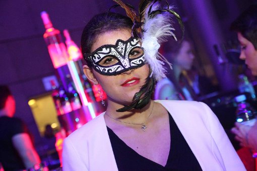 Wer verbirgt sich hinter der Maske? Fifty Shades of Grey-Party im Ufa-Palast in Stuttgart. Foto: www.7aktuell.de | Jonas Oswald