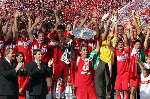 2007 feierte der VfB Stuttgart die  deutsche Meisterschaft. Aber wo stehen die Schwaben in der ewigen Tabelle? Foto: baumann/Baumann