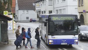 Normalerweise fährt der Bus in Rielingshausen pünktlich ab. Foto: Archiv (Werner Kuhnle)