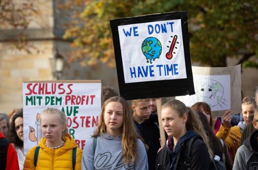 Im Klimagerechtigkeitsbündnis sind zahlreiche Initiativen und Gruppen vertreten, unter anderem auch Fridays for Future Esslingen. Foto: Ines Rudel