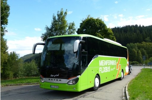 Die grünen Fernbusse von „MeinFernbus FlixBus“ halten zukünftig am Kornwestheimer Bahnhof. Foto: MeinFernbus Flixbus