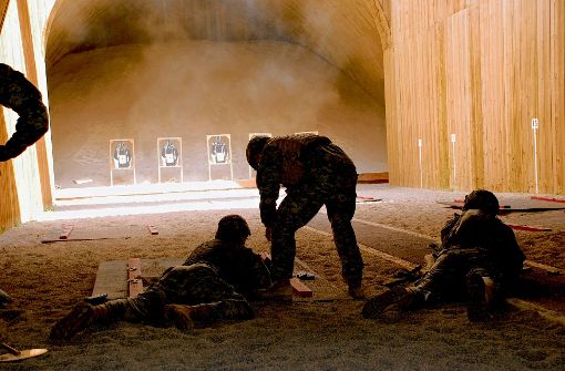 Im Böblinger Wald trainieren die US-Soldaten für ihre Einsätze im Nahen Osten. Foto: US-Army