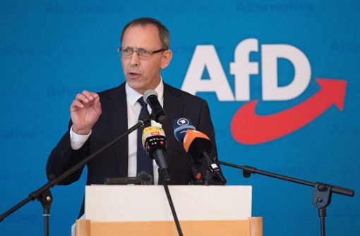 Jörg Urban, Vorsitzender der AfD in Sachsen, glaubt, dass seine Partei 30 Prozent erreichen könnte. Foto: dpa