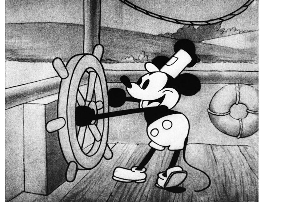 Mickys erster Auftritt 1928 im Kurzfilm „Steamboat Willie“