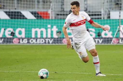 Marc Kempf hat sich in seiner dritten Saison beim VfB Stuttgart in der Dreierkette etabliert. Foto: Baumann