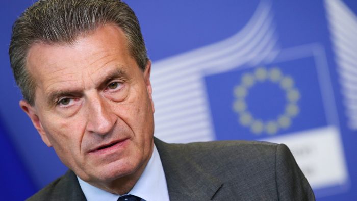 Oettinger tritt ins Fettnäpfchen