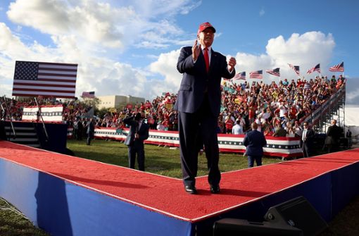 Donald Trump bei einer Wahlkampfveranstaltung in Florida. Foto: AFP/JOE RAEDLE