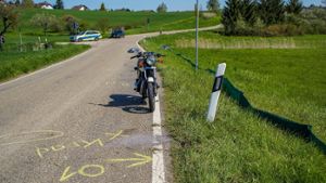Mit diesem Motorrad war ein betrunkener 49-Jähriger in Richtung Aidlingen unterwegs. Foto: SDMG
